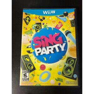 Sing Party Nintendo Wii U Game Music Rhythm Karaoke E10+ WUP-P-ASNE